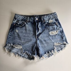 Wild Fable Women's Size 12 Highest Rise Shorts Distressed Cutoff Hem NO STRETCH